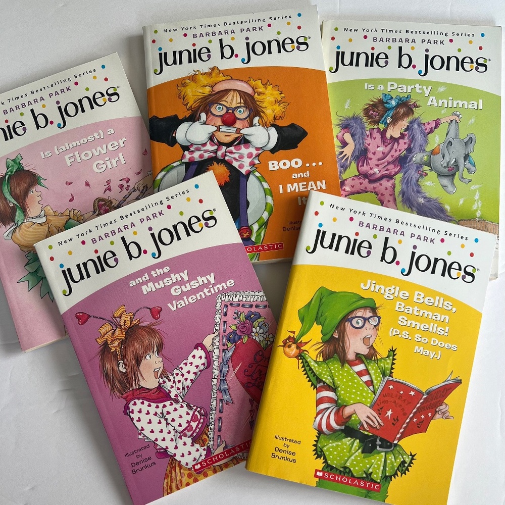 Lot of 5 Junie B Jones books